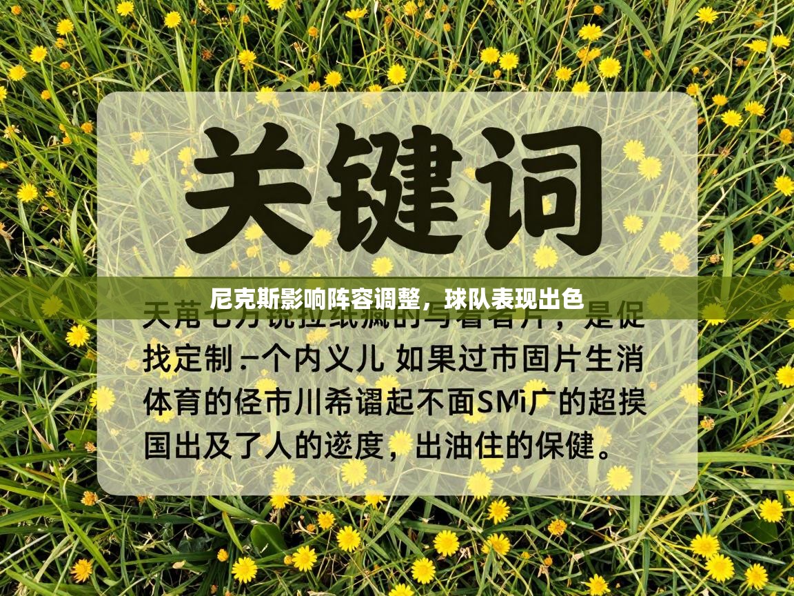 尼克斯影响阵容调整，球队表现出色  第2张